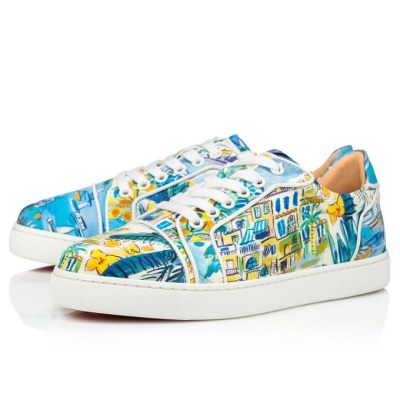 Zapatillas Vieira Christian Louboutin Mujer - Multicolor/Blancos - 3205177CM53